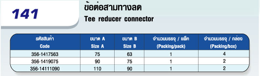 241 ข้อต่อสามทางลด 